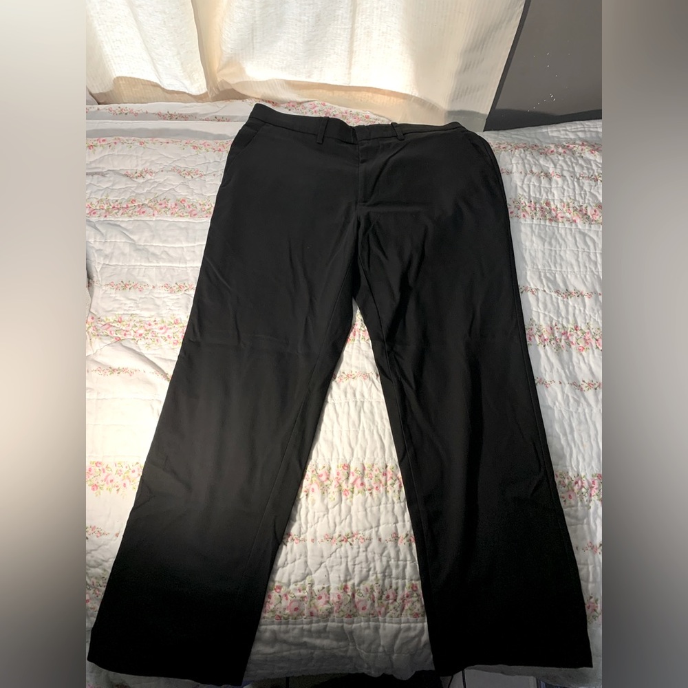 J.M. Haggar Straight Leg Black Dress Pants - 34x29